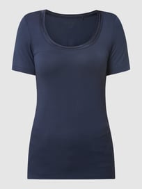 T-Shirt mit Stretch-Anteil Modell 'Zola' von ICHI Blau / Türkis - 35