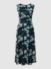 Cocktailjurk met bloemenmotief van Swing Blauw / turquoise - 30