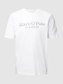 T-Shirt mit Statement- und Label-Print von Marc O'Polo Weiß - 10