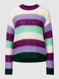Gebreide pullover met streepmotief van Marc O'Polo Groen - 16