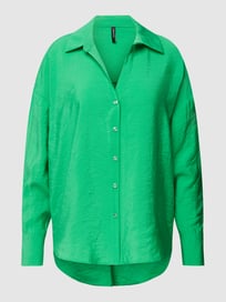 Oversized Bluse mit Umlegekragen Modell 'QUEENY' von Vero Moda Grün - 42