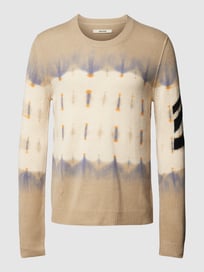 Gebreide pullover met all-over motief, model 'KENNEDY' van Zadig & Voltaire Wit - 10