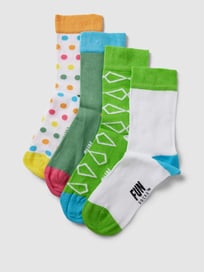 Socken mit Colour-Blocking-Design von Fun Socks Grün - 46
