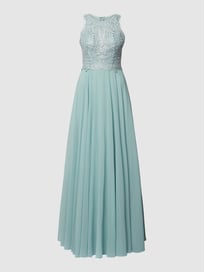 Abendkleid mit Ziersteinbesatz von Luxuar Grün - 23