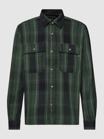 Freizeithemd mit Allover-Muster Modell 'SCOTT' von Only & Sons Grün - 35