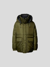 Daunenjacke mit Kapuze von Army by Yves Salomon Grün - 5