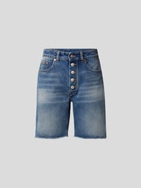 Jeansbermudas mit Knopfleiste von MM6 Maison Margiela Blau / Türkis - 2