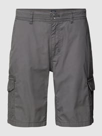 Slim Fit Cargo-Shorts mit Label-Stitching von MCNEAL Grau / Schwarz - 2