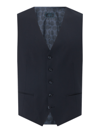 Weste mit Schurwoll-Anteil Modell 'Hugo' - 'Futureflex' von Pierre Cardin Blau / Türkis - 9