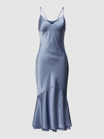Cocktailkleid in Glanz-Optik von Mascara Blau / Türkis - 43