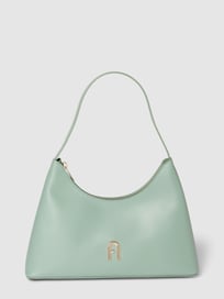 Handtas met labeldetail, model 'DIAMANTE' van Furla Blauw / turquoise - 36