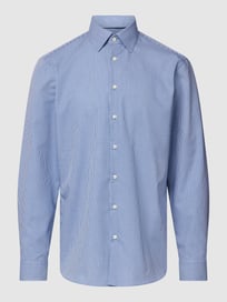 Zakelijk overhemd met kentkraag van Christian Berg Men Blauw / turquoise - 34