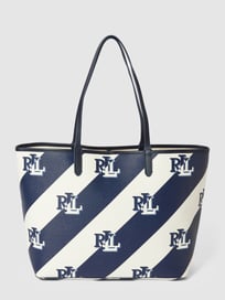 Shopper mit Streifenmuster von Lauren Ralph Lauren Blau / Türkis - 43