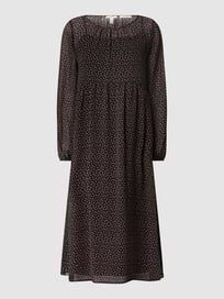 Kleid aus Chiffon mit grafischem Muster von edc By Esprit Grau / Schwarz - 24