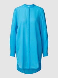 Lange blouse met opstaande kraag, model 'IHCellani' van ICHI Blauw / turquoise - 43