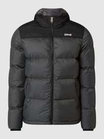 Steppjacke mit Kapuze Modell 'Utah' von Schott NYC Grau / Schwarz - 9