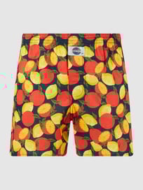 Boxershort van katoen met all-over motief  van Deal Rood - 15