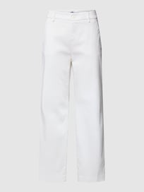 Chino mit Stretch-Anteil in 7/8-Länge Modell 'NEW YORK CROPPED' von Mason's Weiß - 47