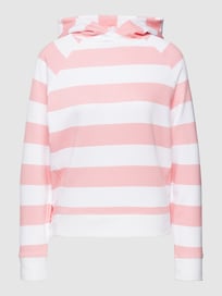 Hoodie met streepmotief van Emily Van den Bergh Roze - 13