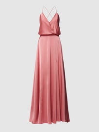 Abendkleid in Wickel-Optik von Unique Rosa - 47
