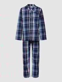 Pyjama mit Tartan-Karo von Gant Blau / Türkis - 12