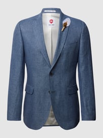 2-Knopf-Sakko mit Leinen Modell 'Paul' von CG - Club of Gents Blau / Türkis - 16