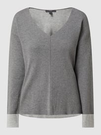 Pullover met V-hals  van Esprit Collection Grijs / zwart - 48