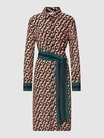 Blusenkleid mit Allover-Muster von Christian Berg Woman Braun - 26