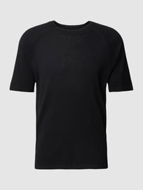 T-shirt met ronde hals, model 'DANIEL' van Selected Homme Grijs / zwart - 33