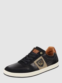 Sneaker aus Leder Modell 'Palermo' von Pantofola dOro Grau / Schwarz - 33