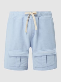Sweatshorts mit Corgotaschen von DANIELE ALESSANDRINI Blau / Türkis - 3