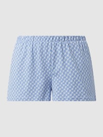 Shorts aus Baumwolle mit Logo-Muster  von JOOP! BODYWEAR Blau / Türkis - 40