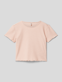 T-Shirt in Ripp-Optik Modell 'KONNELLA' von Only Rosa - 11