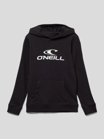 Hoodie mit Label-Print von ONeill Grau / Schwarz - 34