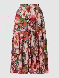 Midirock im Patchwork-Look  von SUNCOO PARIS Rot - 36