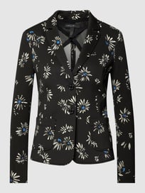 Blazer met all-over bloemenmotief van Marc Cain Grijs / zwart - 20