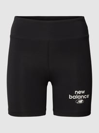 Korte broek met labelprint van New Balance Grijs / zwart - 34