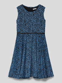 Kleid mit Animal-Print von Happy Girls Blau / Türkis - 44