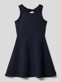 Knielanges Kleid mit rückseitigem Cut Out von Garcia Blau / Türkis - 8