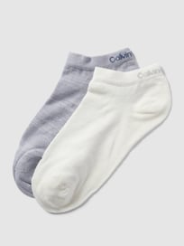 Sneakersokken met labeldetail in een set van 2 paar van CK Calvin Klein Paars - 16