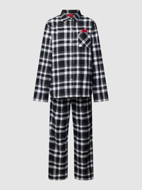 Pyjama met tartanruit van HUGO Grijs / zwart - 37