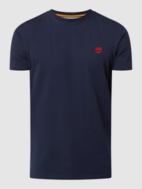 Slim Fit T-Shirt aus Baumwolle von Timberland Blau / Türkis - 21
