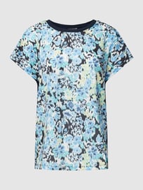 Blusenshirt mit Front-Print Modell 'Emix' von Fransa Blau / Türkis - 12