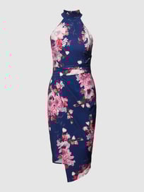 Cocktailkleid in Wickel-Optik von Lipsy Blau / Türkis - 24