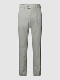 Hose mit Label-Details Modell 'Jonas' von Eurex By Brax Grau / Schwarz - 9