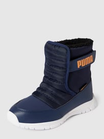 Boots met doorgestikte garnering, model 'NIEVE' van Puma Blauw / turquoise - 44