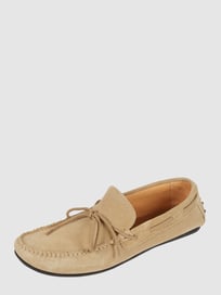 Mokassins aus Veloursleder Modell 'Sergio' von Selected Homme Weiß - 47