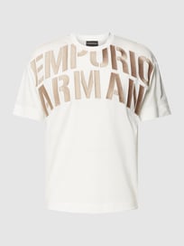 T-Shirt mit Label-Applikation von Emporio Armani Weiß - 5