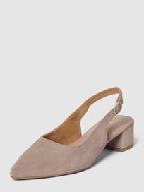 Slippers met puntig model van Tamaris Bruin - 23