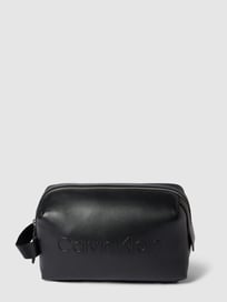 Kulturtasche in Leder-Optik von CK Calvin Klein Grau / Schwarz - 27